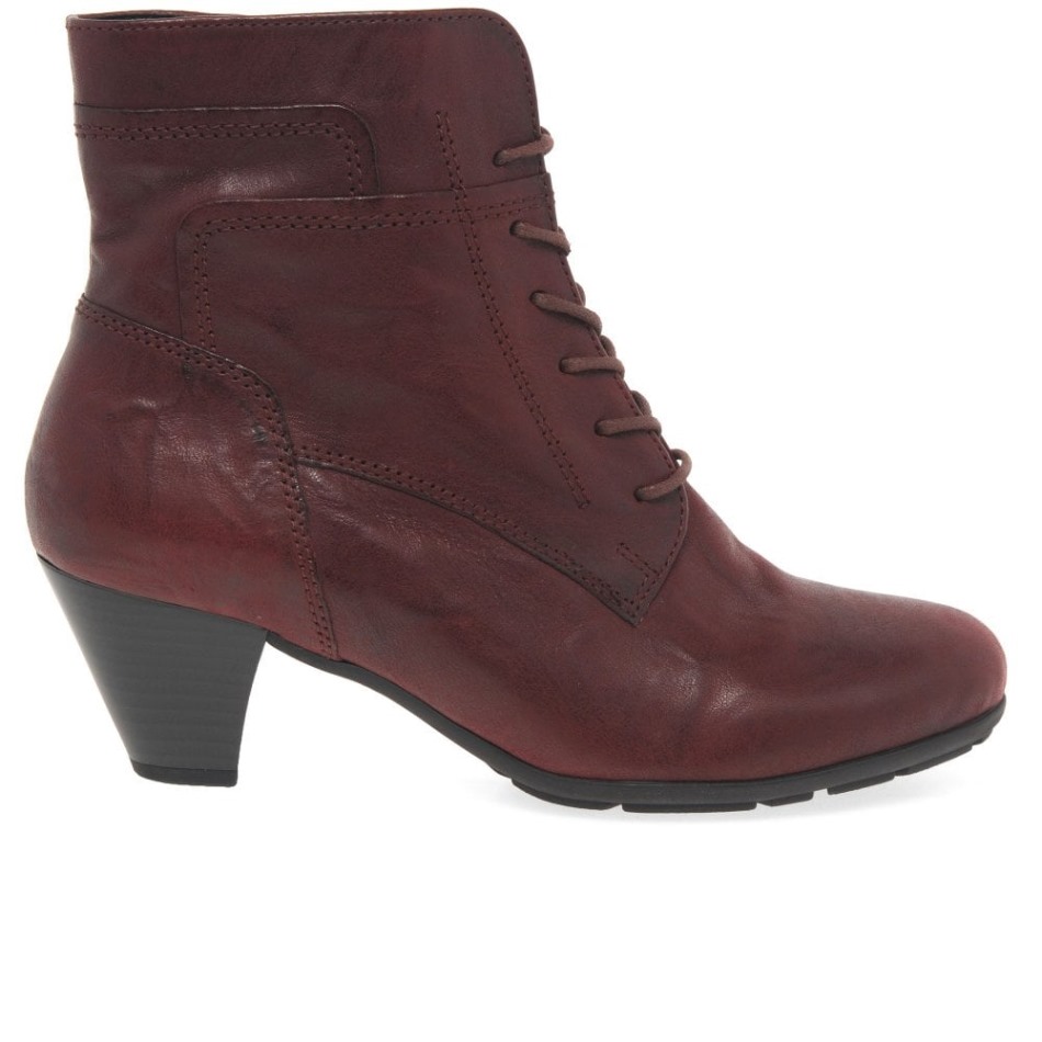 Bottines Femme National Gabor Rouge Foncé | Exclusif